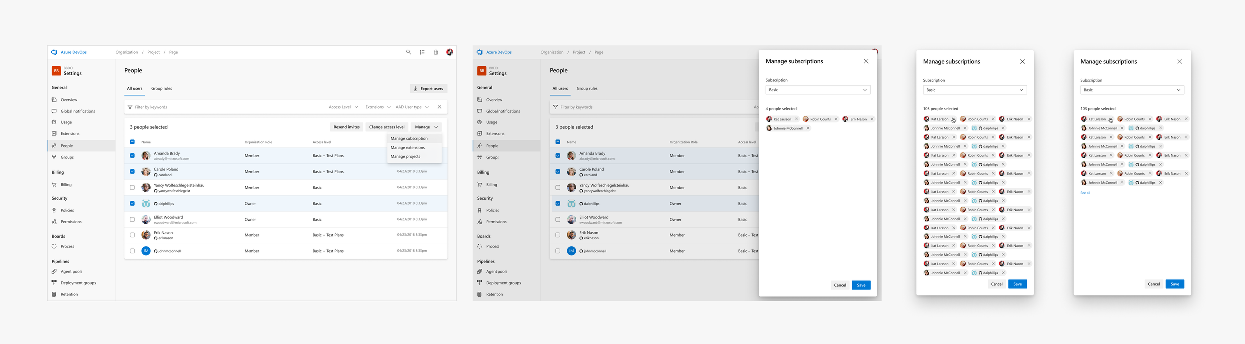 Subscription management
