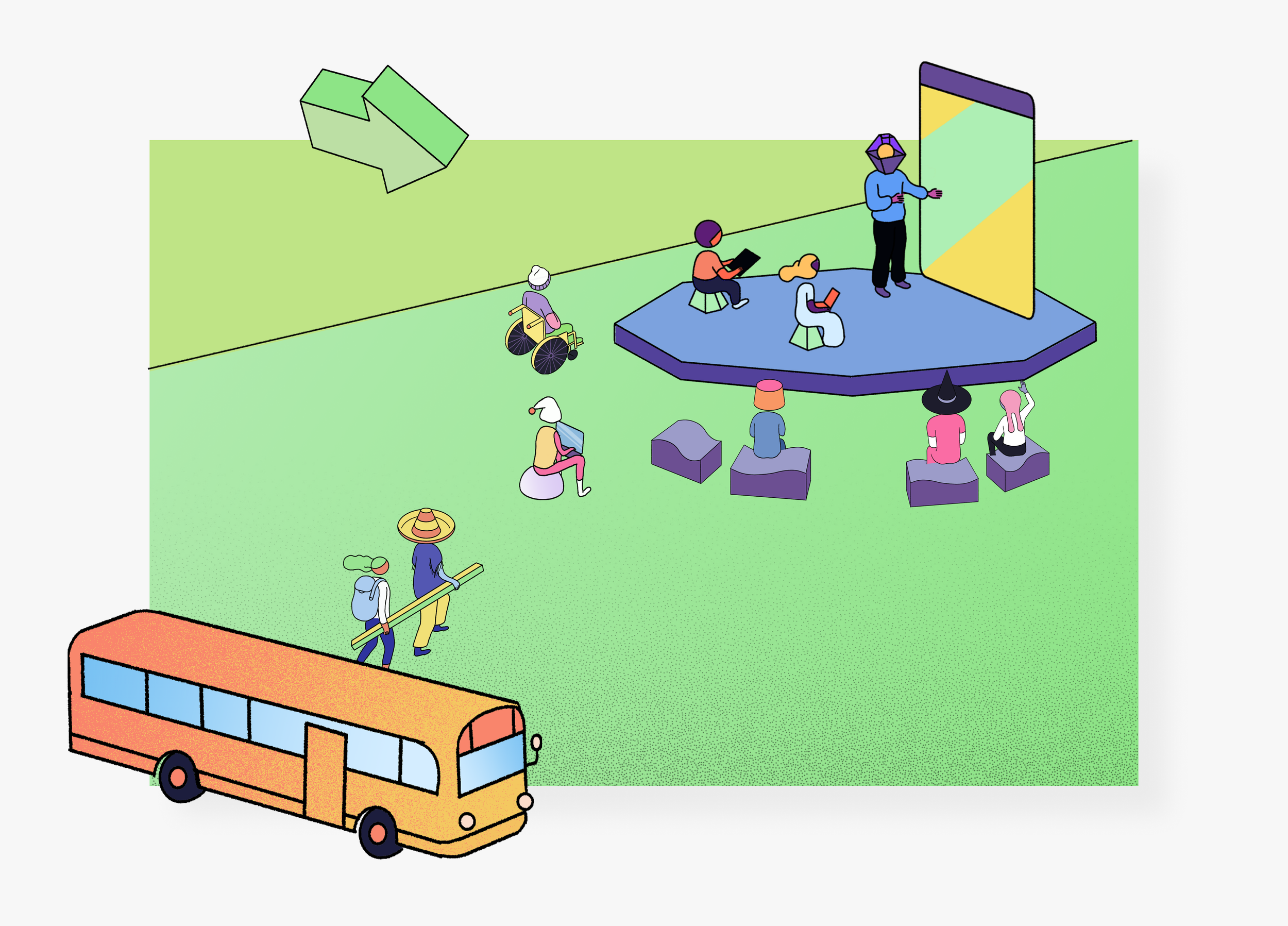Classroom illustration direction